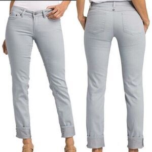 New NWT Womens 8 Prana Kara Jeans Silver Light Gray Stretch Organic Performan 29